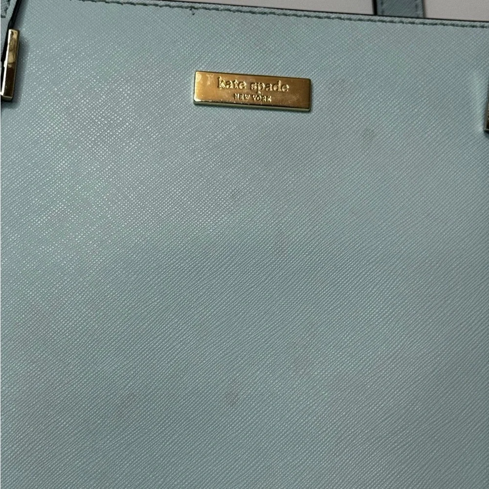 Kate Spade Tote Bag Newbury Lane Miles Saffiano Leather 3 Compartment w/ Wallet